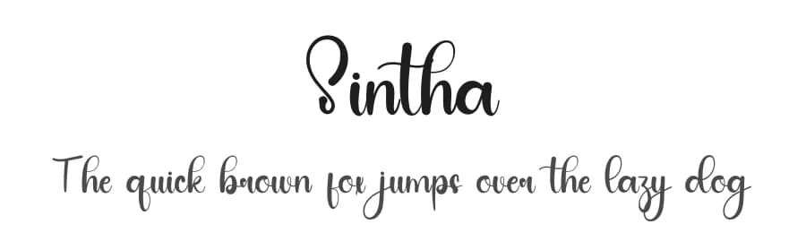 Sintha by PiPi Creative STUDIO — Script Handwritten Font