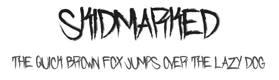 Skidmarked by Murder Fonts β Script Handwritten Font