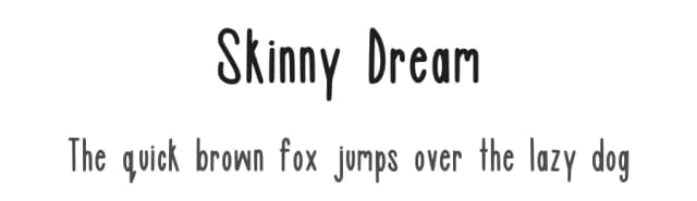 Skinny Dream by Emily Mills — Script Handwritten Font