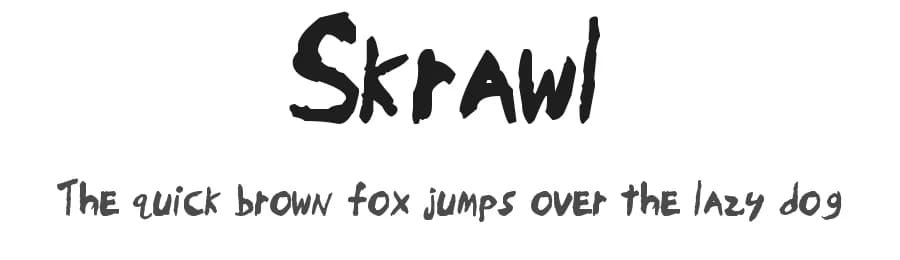Skrawl by Jessica E. — Script Handwritten Font