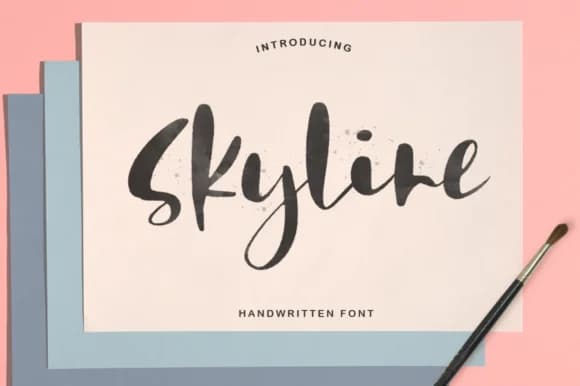 Skyline Font by Pasha Larin — Script Handwritten Font