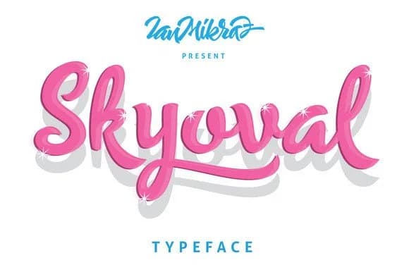 Skyoval Font by Ian Mikraz — Script Handwritten Font