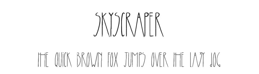 Skyscraper by JSH creates — Script Handwritten Font