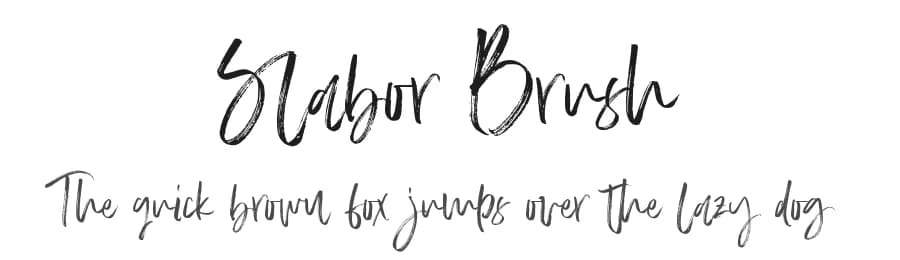 Slabor Brush by Thirtypath — Script Handwritten Font