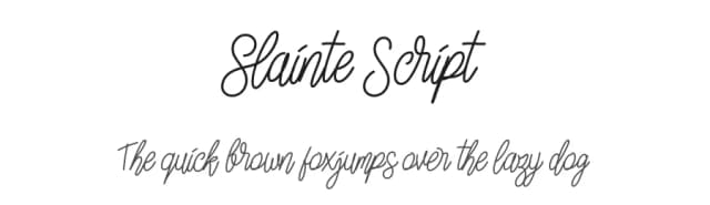 Slainte Script by Twicolabs Fontdation — Script Handwritten Font