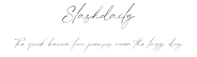 Slashdaily by Halymunt Studio — Script Handwritten Font
