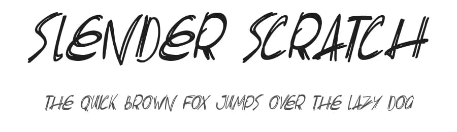 Slender Scratch by Hawtpixel — Script Handwritten Font