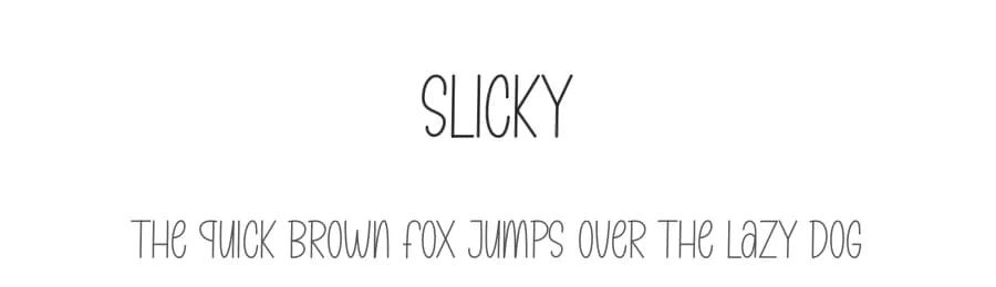 Slicky by Andi Moz — Script Handwritten Font