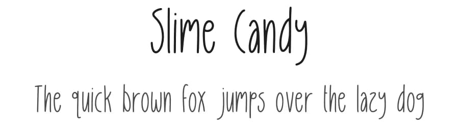 Slime Candy by Forberas Club — Script Handwritten Font