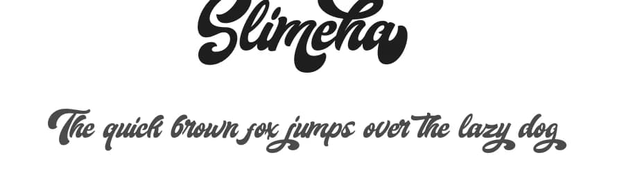 Slimeha by Ahweproject — Script Handwritten Font