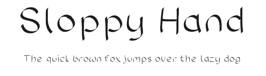 Sloppy Hand by Sara Michelle — Script Handwritten Font