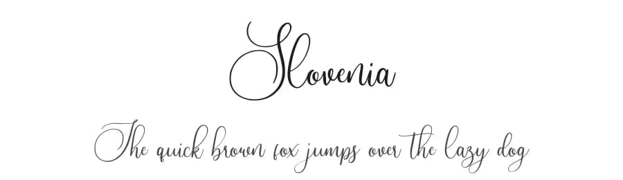 Slovenia by Garisman Studio — Script Handwritten Font
