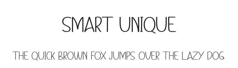 Smart Unique by Andi Moz — Script Handwritten Font
