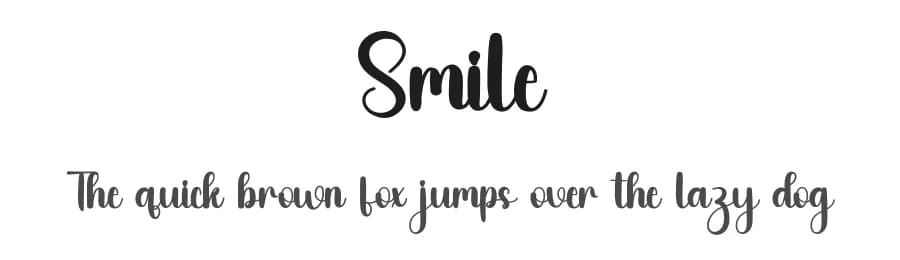 Smile by FreshtypeINK — Script Handwritten Font