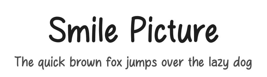Smile Picture by MJType — Script Handwritten Font