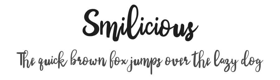 Smilicious by erlosDESIGN — Script Handwritten Font
