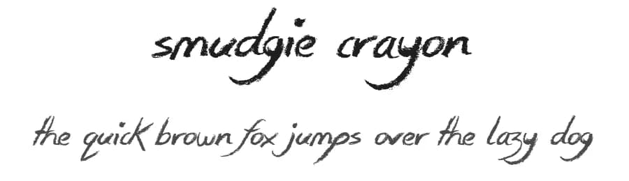 Smudgie Crayon by JSH creates — Script Handwritten Font
