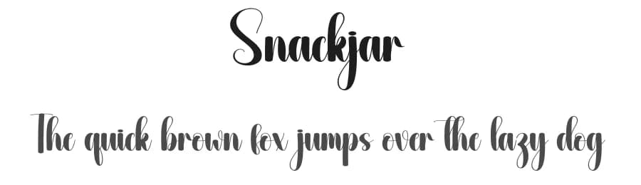 Snackjar by Scratchones — Script Handwritten Font