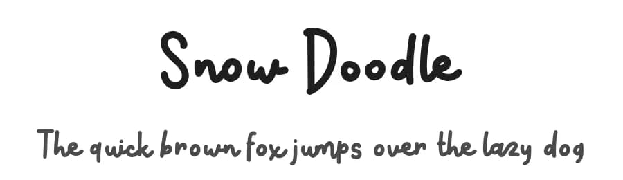Snow Doodle by Katario Studio — Script Handwritten Font