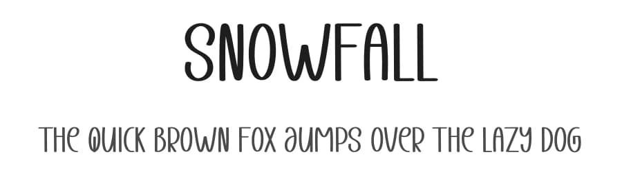 Snowfall by PiPi Creative STUDIO — Script Handwritten Font