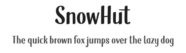 SnowHut by Shaped Fonts — Script Handwritten Font