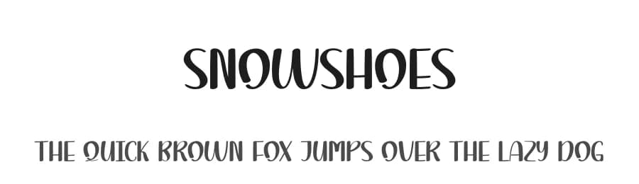 Snowshoes by Andi Moz — Script Handwritten Font