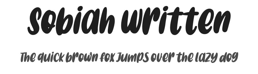 Sobiah Written by Maulana Creative — Script Handwritten Font