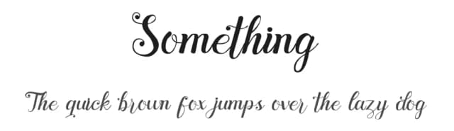 Something by !bey Design — Script Handwritten Font