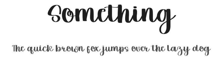 Something by FreshtypeINK — Script Handwritten Font