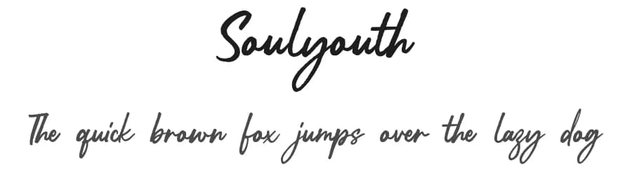 Soulyouth by Allouse Studio — Script Handwritten Font