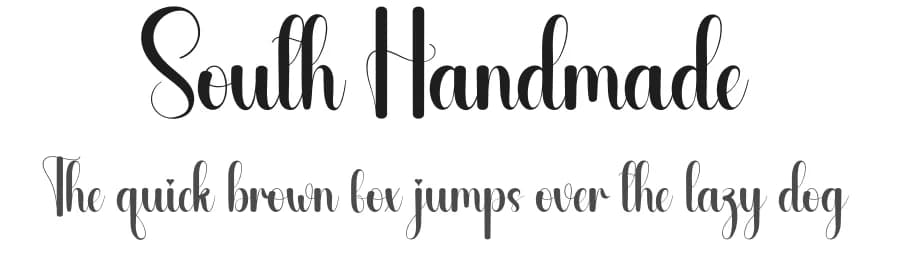 South Handmade by Andi Moz — Script Handwritten Font