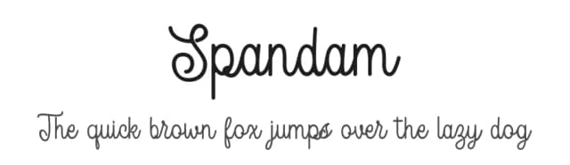 Spandam by OCSstudio — Script Handwritten Font