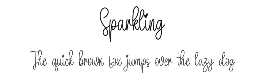 Sparkling by Scratchones — Script Handwritten Font