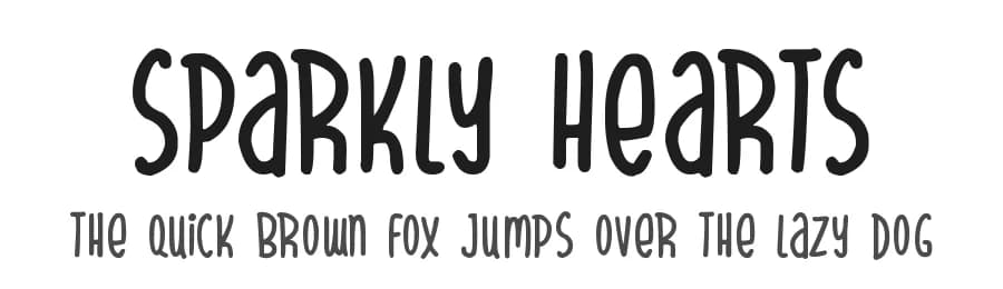 Sparkly Hearts by Hawtpixel — Script Handwritten Font