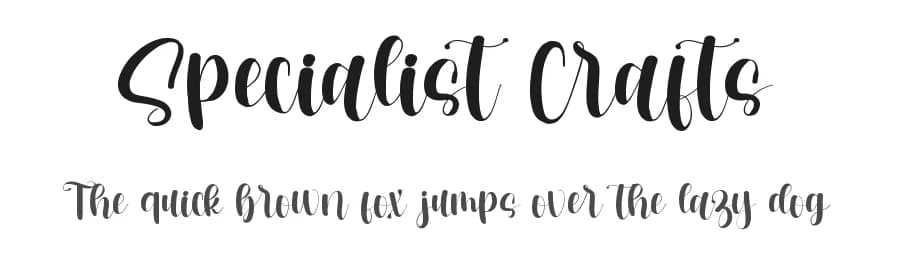 Specialist Crafts by FreshtypeINK — Script Handwritten Font