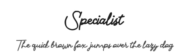 Specialist by Trim Studio — Script Handwritten Font