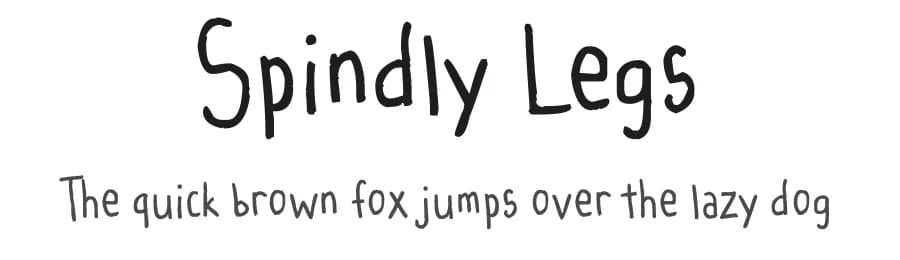 Spindly Legs by Stork — Script Handwritten Font