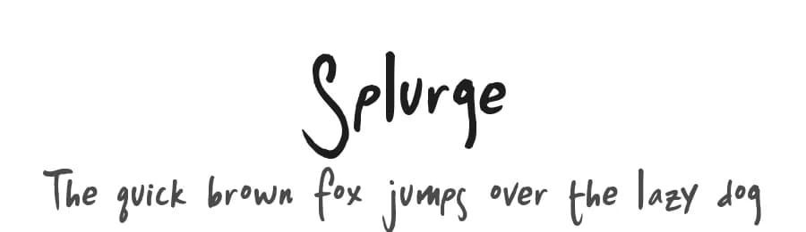 Splurge by L'Abecedarienne β Script Handwritten Font