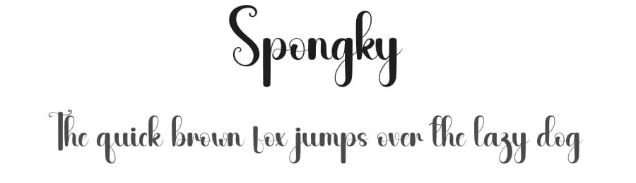 Spongky by Andi Moz — Script Handwritten Font