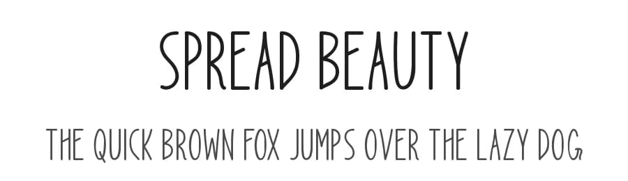 Spread Beauty by Md Shohail Bhuian — Script Handwritten Font