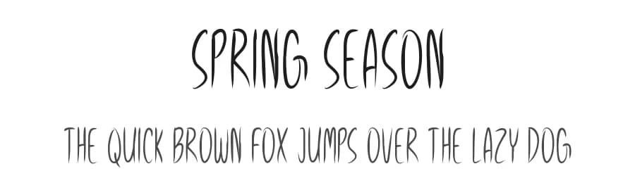 Spring Season by Md Shohail Bhuian — Script Handwritten Font
