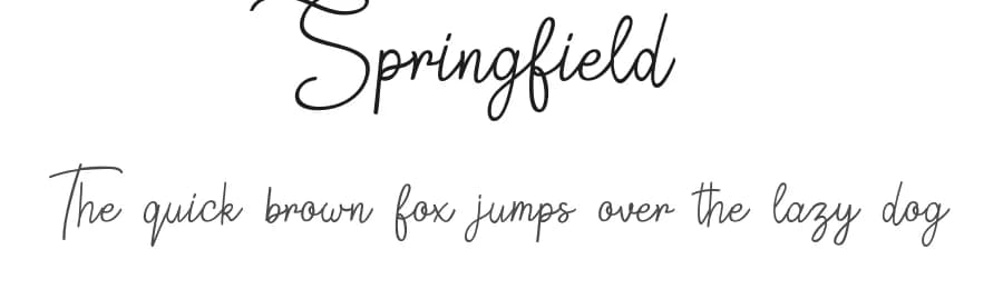 Springfield by Weape Studio — Script Handwritten Font