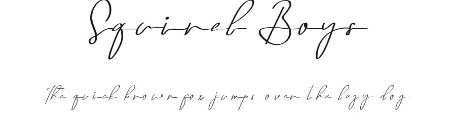 Squirel Boys by Edric Studio — Script Handwritten Font