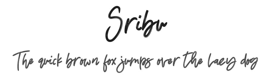 Sribu by lyanatha — Script Handwritten Font