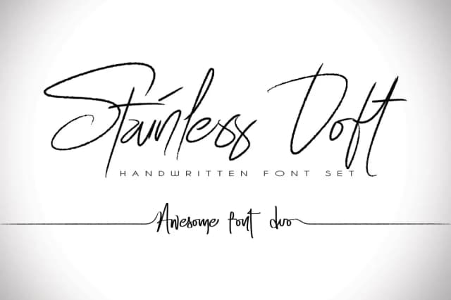 Stainless Doft Font by beeart009 — Script Handwritten Font