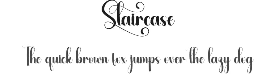 Staircase by Andi Moz — Script Handwritten Font