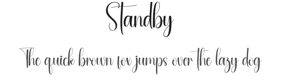 Standby by Andi Moz — Script Handwritten Font