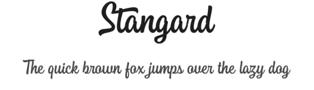 Stangard by Iqbal Habibi — Script Handwritten Font