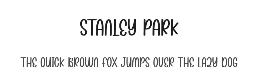 Stanley Park by Andi Moz — Script Handwritten Font