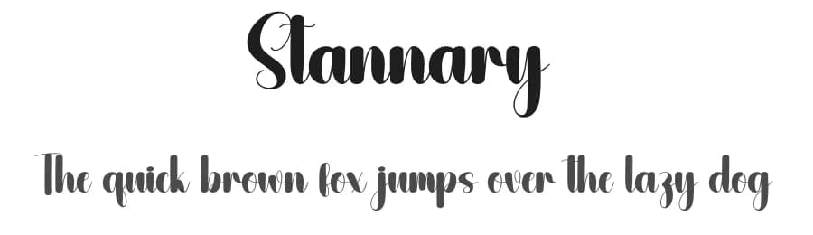 Stannary by Andi Moz — Script Handwritten Font